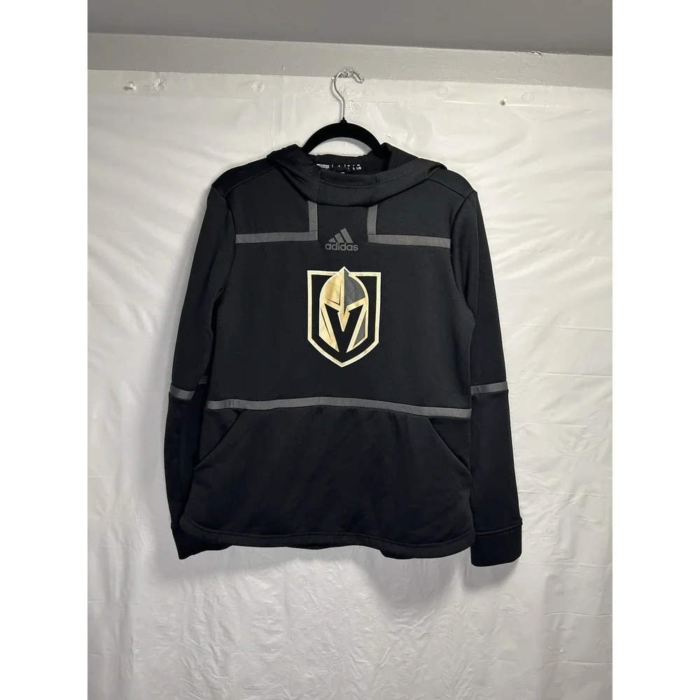Adidas Las Vegas Knights Under The Lights Hoodie Pullover Hoodie Black Large